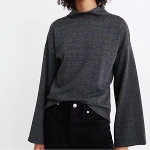 NWT Madewell Wide Sleeve Mock-neck Top